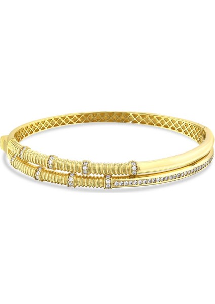 Altın Tasarım Kelepçe - 14K