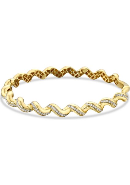 Tasarım Altın Kelepçe - 14K