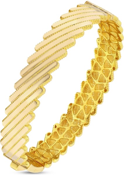 Altın Tasarım Kelepçe - 14K