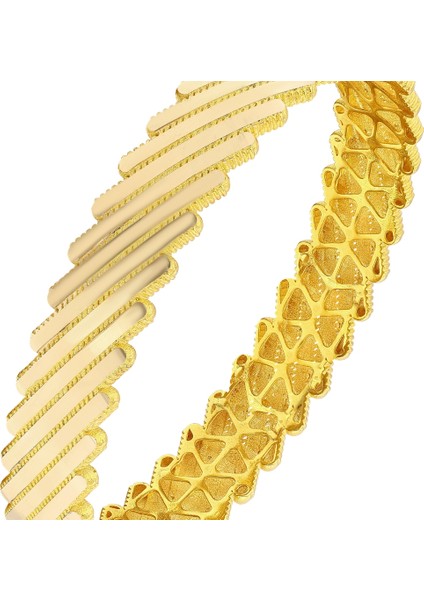 Altın Tasarım Kelepçe - 14K