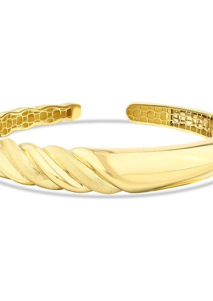 Tasarım Altın Kelepçe - 14K