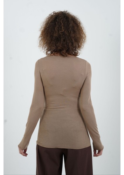 Vizon Kayık Yaka Modal Kaşmir Bluz fiyatları