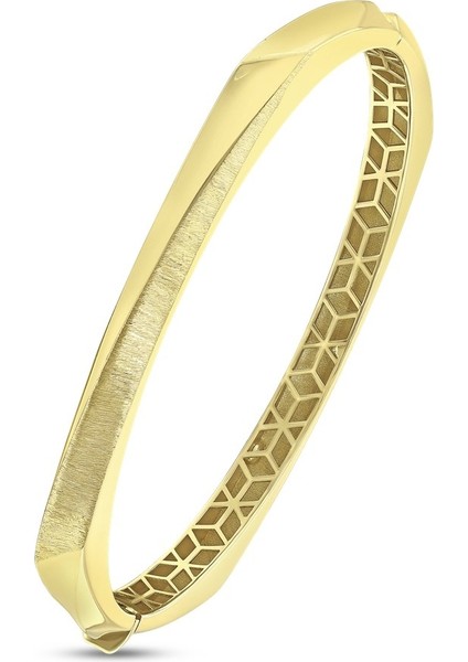 Altın Tasarım Kelepçe - 14K