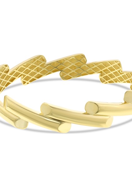 Tasarım Altın Kelepçe - 14K