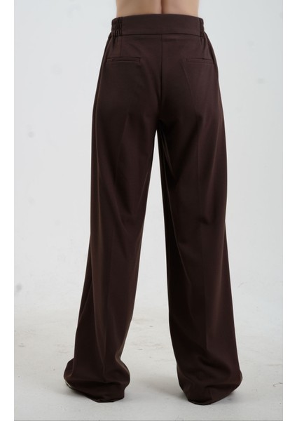 Kahve Yandan Lastikli Pantolon fırsatları