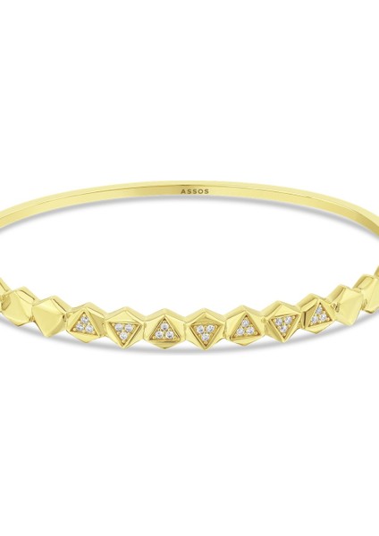 Tasarım Altın Kelepçe - 14K