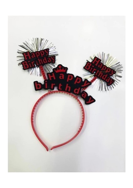 Happy Birthday Neon Renk Doğum Günü Tacı 12 Adet modelleri