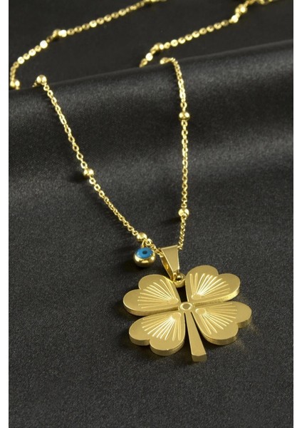 Yonca Lüks Çelik Kolye