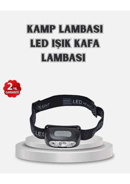 Gece Balıkçılığı Için Ultra Parlak Şarjlı Kafa Lambası | 4 Işık Modu + USB Şarj