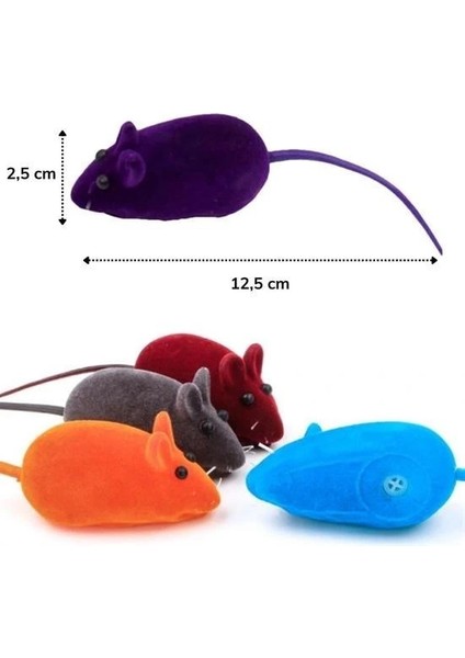 Buffer® 2li Evcil Hayvan Eğitim Sevimli Elastik Kedi Fare Yakalama Interaktif Sesli Eğitim Oyuncağı modelleri