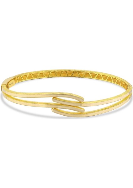 Altın Tasarım Kelepçe - 14K