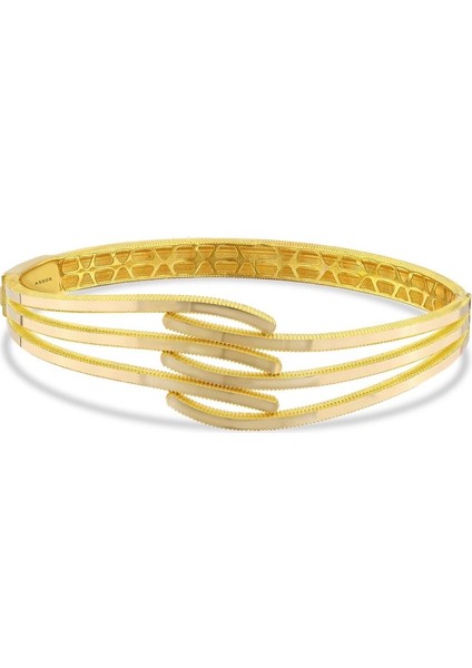 Altın Tasarım Kelepçe - 14K