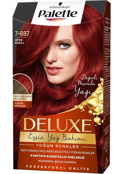 Deluxe Yoğun Renkler 7-887 Ateş Kızılı fiyatları