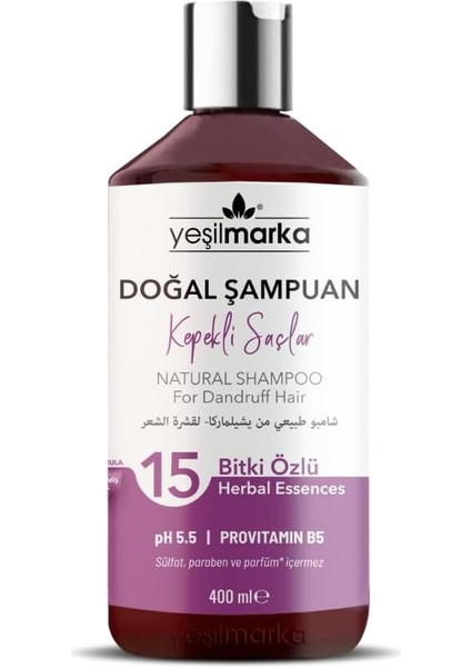 Yeşilmarka Doğal Şampuan - Kepekli Saçlar Için