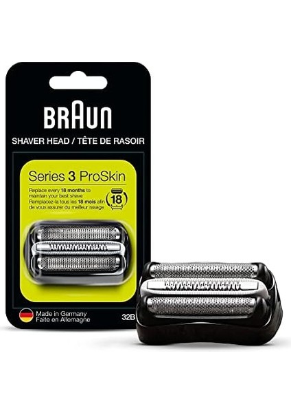 Braun 3 Serisi Tıraş Makinesi Yedek Başlığı 32B (Siyah) fiyatları