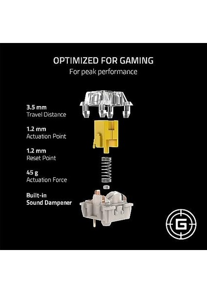 Mekanik Anahtarlar Paketi — Sarı Dokunmatik Anahtar (3. Nesil, LED Lensli Şeffaf Anahtar Muhafazası, 100 Milyona Kadar Tuş Vuruşu, Çok Amaçlı 3 Pimli Konektörler) fiyatları