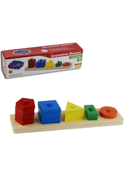 Ahşap Montessori Kavram Oyuncakları Rehabilitasyon Materyalleri Seti 9’Lu Set