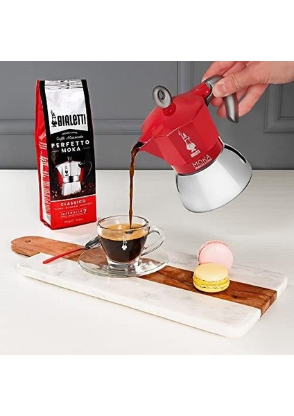 - Indüksiyon Kırmızı: 6 Cups Ocak Üstü Espresso Pişirici - 280ML - Alt Hazne: Dış Paslanmaz Çelik Iç - Patentli Valfi - Indüksiyon Ocak Türleri Için Uygundur modelleri