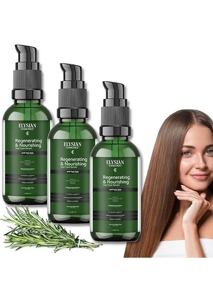 Elysian Essence Biberiyeli Saç Serumu 3'lü Set Hızlı Uzama Etkili ve Dökülmeye Karşı - Organik Argan Yağı, Vitamin E, Keratin modelleri