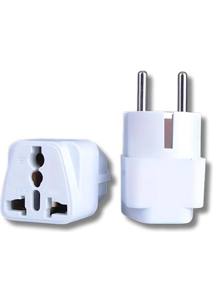 Ingiliz ve Amerikan Fişlerini Türk Prizine Dönüştürücü Seyahat Adaptörü