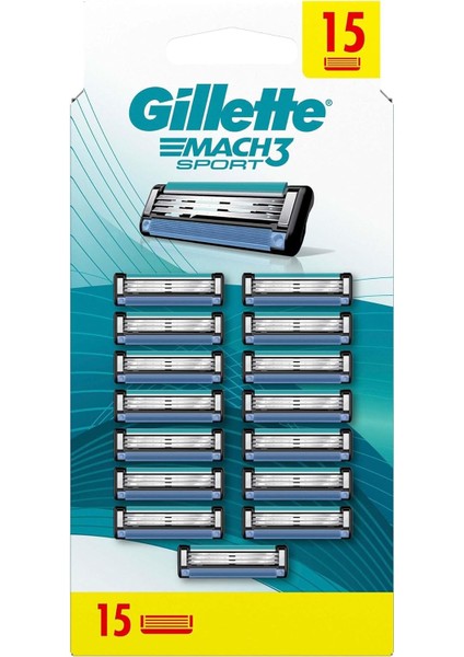 Gillette Mach3 Start Yedek Tıraş Bıçağı 15 Adet fiyatları