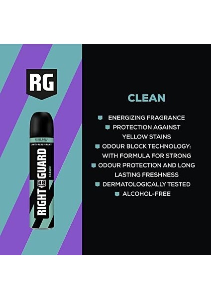 Rıght Guard Deo Sprey Clean 250ML modelleri