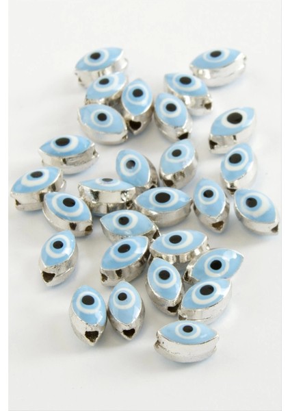 Oval Nazar Mineli Bileklik ve Kolye Ucu Aparatı 1 Adet