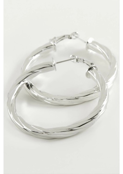 Burgulu Halka Küpe 5 cm