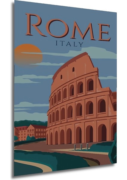 Roma Kolezyum Ahşap Mdf Dekoratif Ev/işyeri Duvar Tablo Dikdörtgen Ev/işyeri Duvar Tablo modelleri