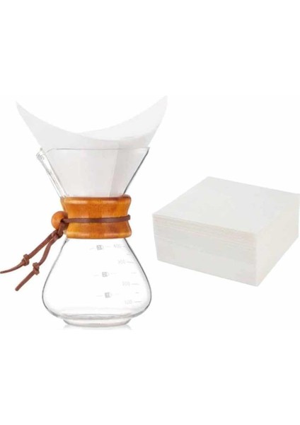 Kahve Filtresi - Kağıt Cam Kahve Demleme Beyaz (Chx-15)