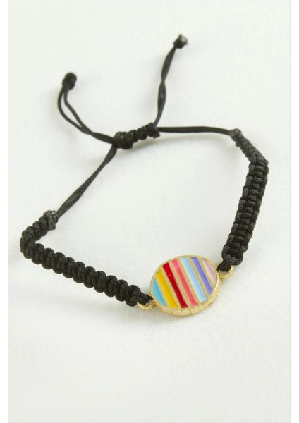 Yuvarlak Makrome Ip Bileklik