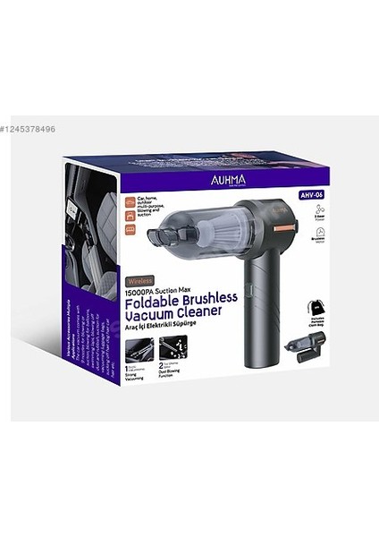 Auhma 2 In 1 15000PA 3 Kademeli Vakumlu Üflemeli Araç Süpergesi