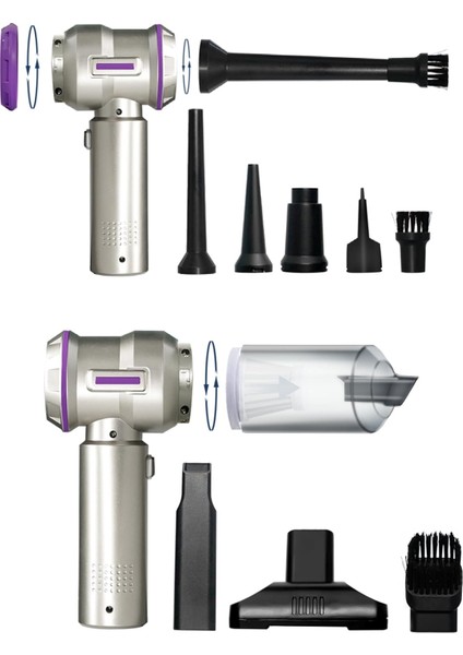 Auhma 2 In 1 15000PA 3 Kademeli Vakumlu Üflemeli Araç Süpergesi fiyatları