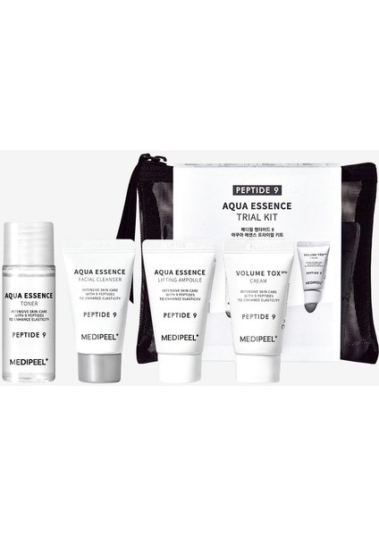 Medıpeel Peptide 9 Aqua Essence Trial Kit (4 Adet) Antioksidan Içeren Canlandırıcı Mini Set
