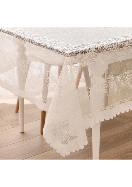 Soft Spets Masa Örtüsü - Ekru - 160X220 cm fiyatları
