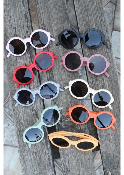 Pembe Renk Yuvarlak Iskandinav Çocuk Gözlüğü modelleri