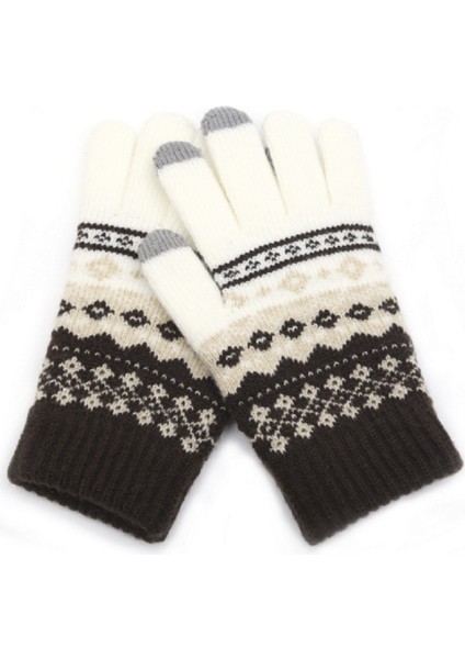 Kadın Eldiven Kış Dokunmatik Ekran Eldiveni Sıcak Streç Örme Kadın Eldiveni