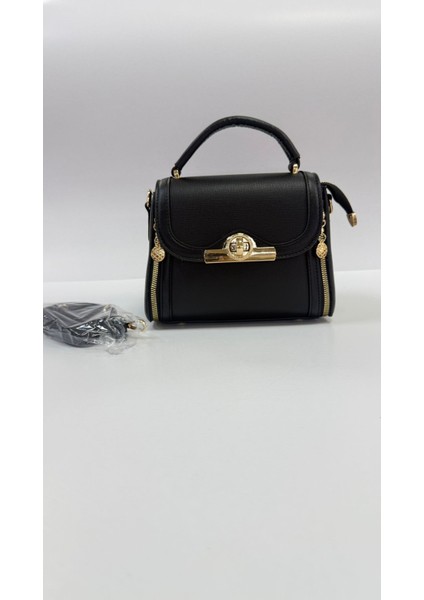 , Fermuar ve Kilit Detaylı , Şık ve Günlük ,kadın siyah El Çantası ve Bayan Çapraz Çantası indirimleri