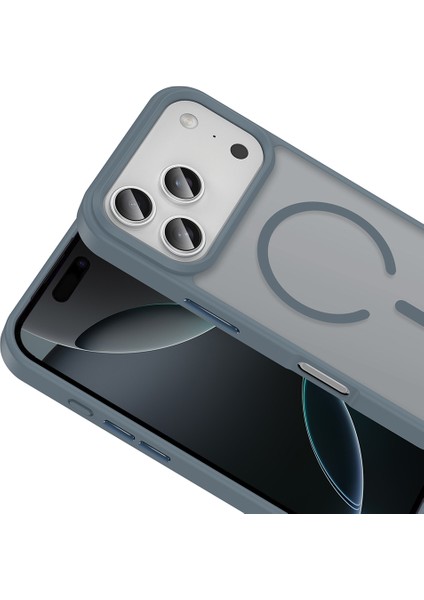 iPhone 17 Pro Kılıf M-safe Şarj Özellikli Mat Arka Yüzey Vendas Sio Kapak + Hayalet Cam Ekran Koruyucu fiyatları