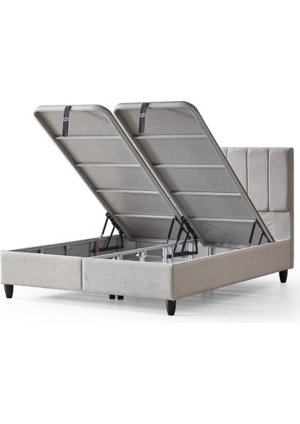 Manolya Çift Kişilik Sandıklı Baza ve Şık Başlık 2’li Set fiyatları