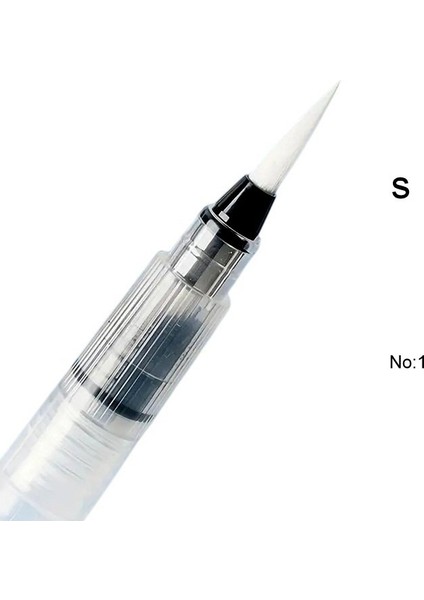 Fırça Uçlu, Brush Pen, Sulu Boya, Su ve Mürekkep Hazneli, Boyama Kalem-S Beden