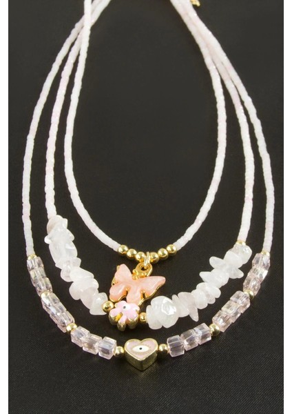 Miyoki Boncuk Küp Kristal Kolye 1 Adet