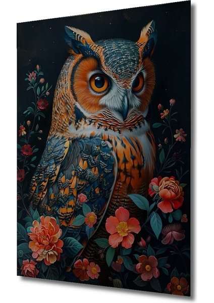 Baykuş Çiçekli Dekoratif Ahşap Mdf Ev/işyeri Duvar Tablo Dikdörtgen Ev/işyeri Duvar Tablo fiyatları