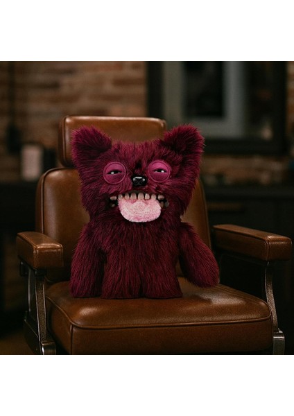 Kıllı Süper Yumuşak Zuru Fuggler Hairy Fuggs Peluş Oyuncak Sir Belch Hairy Tongue Red 22CM