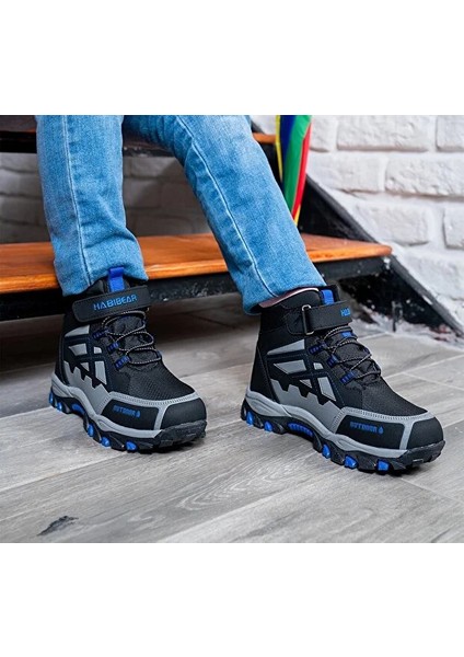 (Habibear) Kaymaz Taban Cırtlı Çocuk Spor Ayakkabı Siyah Sax fiyatları
