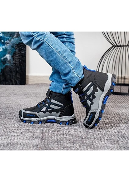 (Habibear) Kaymaz Taban Cırtlı Çocuk Spor Ayakkabı Siyah Sax fırsatları