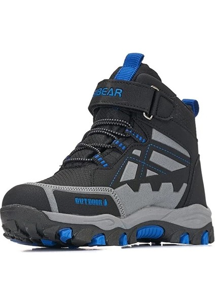 (Habibear) Kaymaz Taban Cırtlı Çocuk Spor Ayakkabı Siyah Sax indirimleri