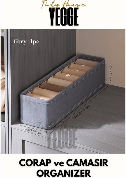 Çekmece ve Dolap Içi Düzenleyici, Raf Düzenleyici, Katlanabilir Çorap ve Çamaşır Organizer Kutu fiyatları