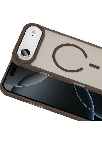 iPhone 17 Air Kılıf M-safe Şarj Özellikli Mat Arka Yüzey Vendas Sio Kapak + Hayalet Cam Ekran Koruyucu fiyatları