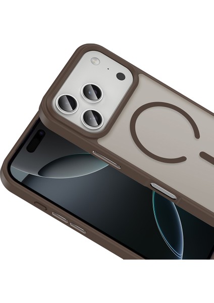 iPhone 17 Pro Kılıf M-safe Şarj Özellikli Mat Arka Yüzey Vendas Sio Kapak + Hayalet Cam Ekran Koruyucu fiyatları